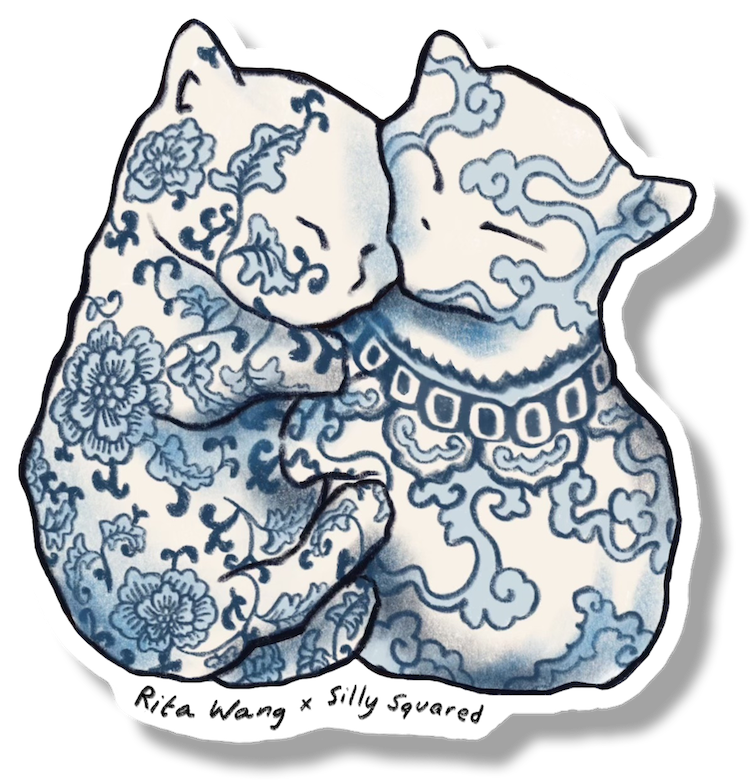 Rita Wang's sticker artwork