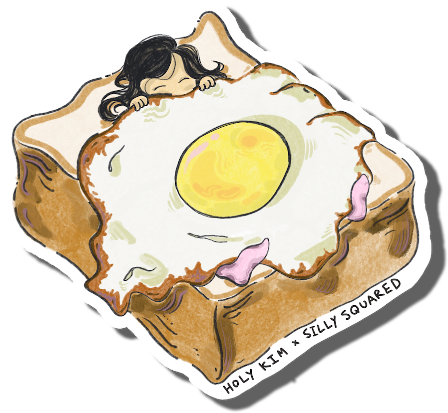 Holy Kim's sticker artwork