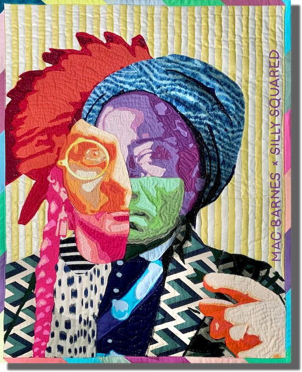 Mac Barnes's sticker artwork