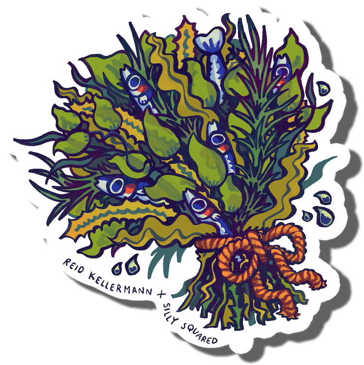 Reid Kellermann's sticker artwork