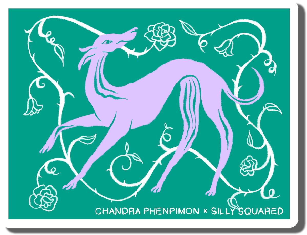 Chandra Phenpimon's sticker artwork