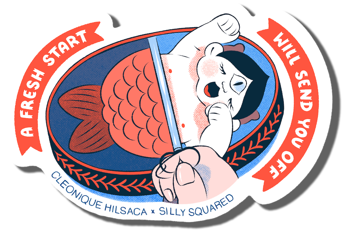 Cleonique Hilsaca's sticker artwork