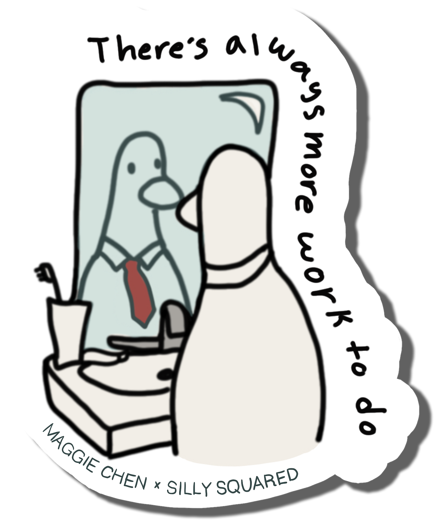 Maggie Chen's sticker artwork