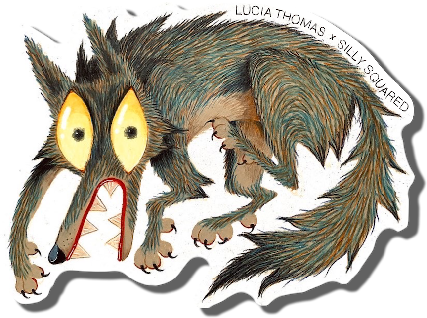 Lucia Thomas's sticker artwork