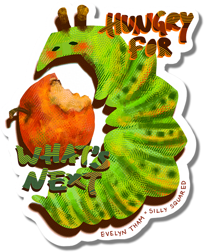 Evelyn Tham's sticker artwork