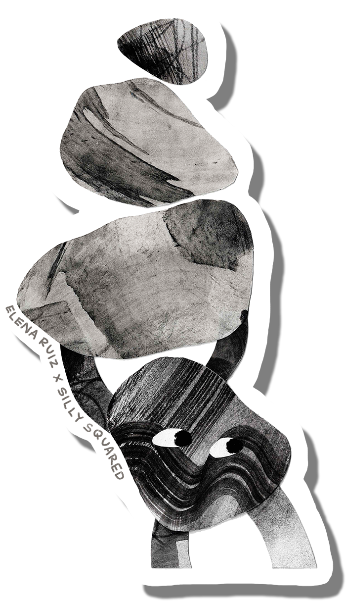 Elena Ruiz's sticker artwork