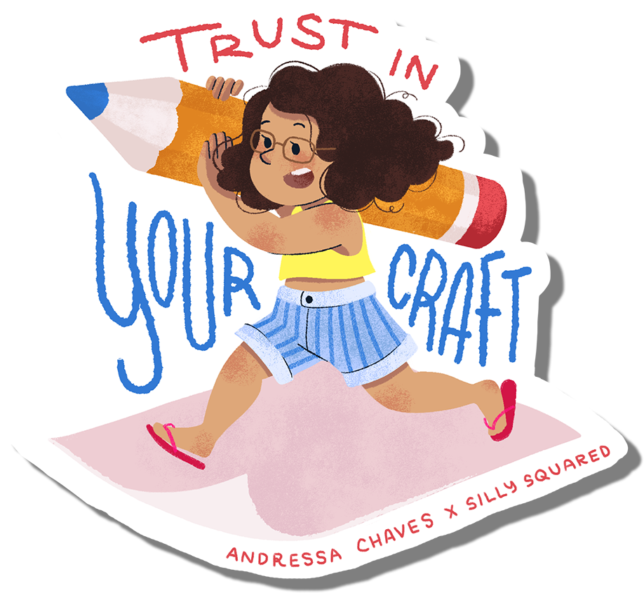 Andressa Chaves's sticker artwork