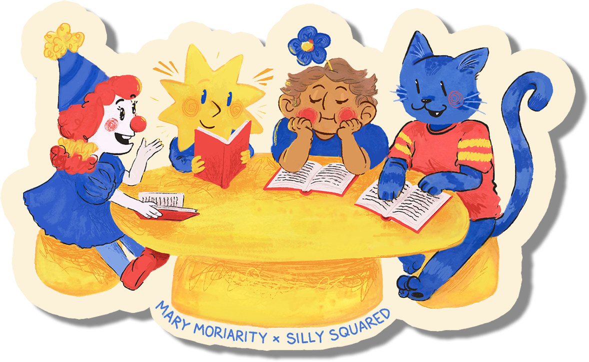 Mary Moriarty's sticker artwork