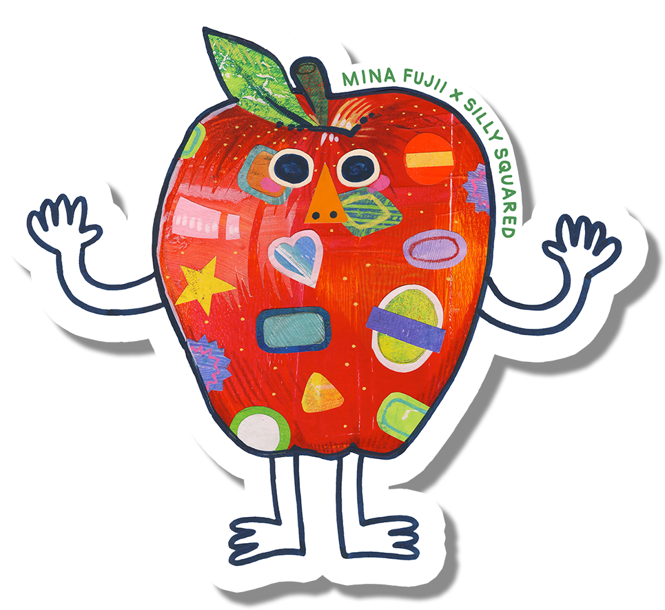 Mina Fujii's sticker artwork